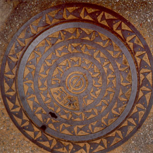 Sewer cover -- fish