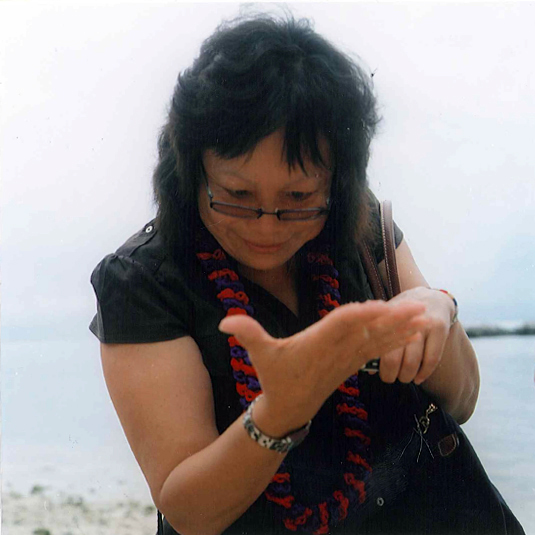 Christine Goias on Taketomi Island