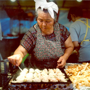 A vendor at the Uchinanchu Festival