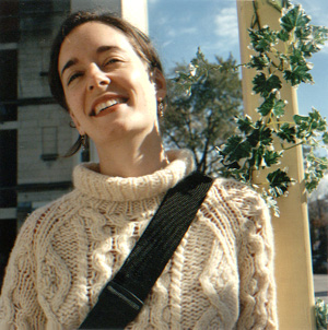 Anna enjoying the morning sunlight before brunch