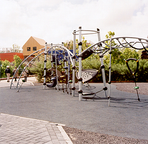 A demonstration playground at Floriade horticultural show near Amsterdam