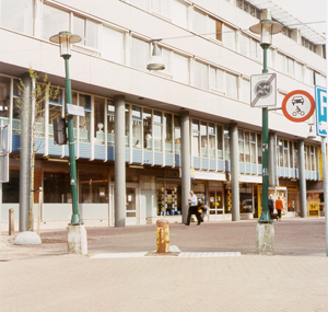 Downtown Enschede traffic control post