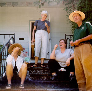 Ellen, Antonia, and Robert and Sue Irvine